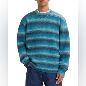 Levi's Men's Gradient Blue Crewneck Sweater